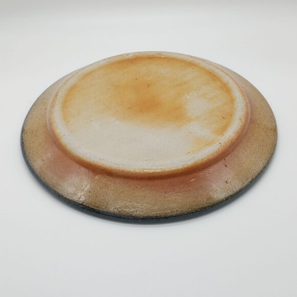 Monroe Salt Works Hand Signed Vintage Plate Crows on Corn 8.5” Retired Pottery - Picture 3 of 4